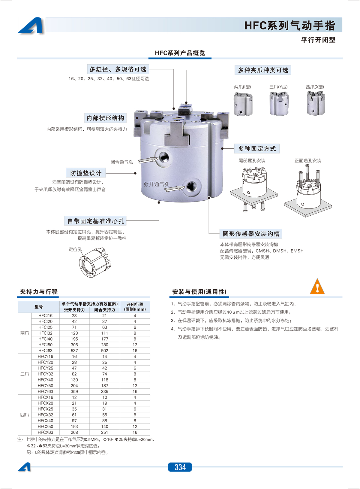 亚德客气动手指HFCX40